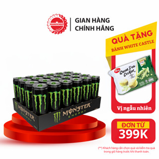Lốc 24 Lon Nước Giải Khát Tăng Lực Monster Energy 355ml/Lon Sale 15.10 Coca-Cola_SP