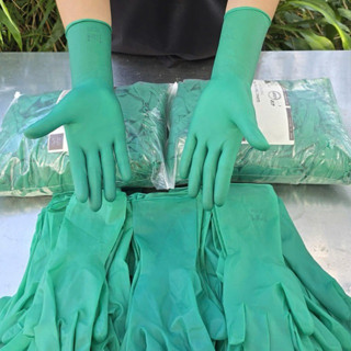    Túi 500gr   - Găng tay cao su xanh lá,dùng chế biến thuỷ hải sản ,lao động chống thấm nước siêu bền,dày dặn 