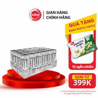 Lốc 24 Lon Nước Giải Khát Tăng Lực Monster Energy Ultra Zero 355ml/Lon Sale 15.10 Coca-Cola_SP