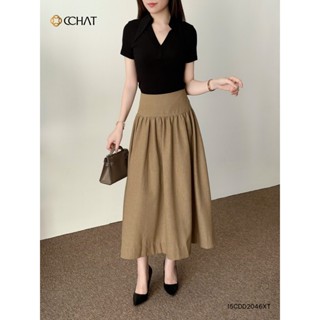 Chân Váy CCHAT Dáng Xoè The Quinn Chất Liệu Linen Mềm Mại 15CDD2046XT