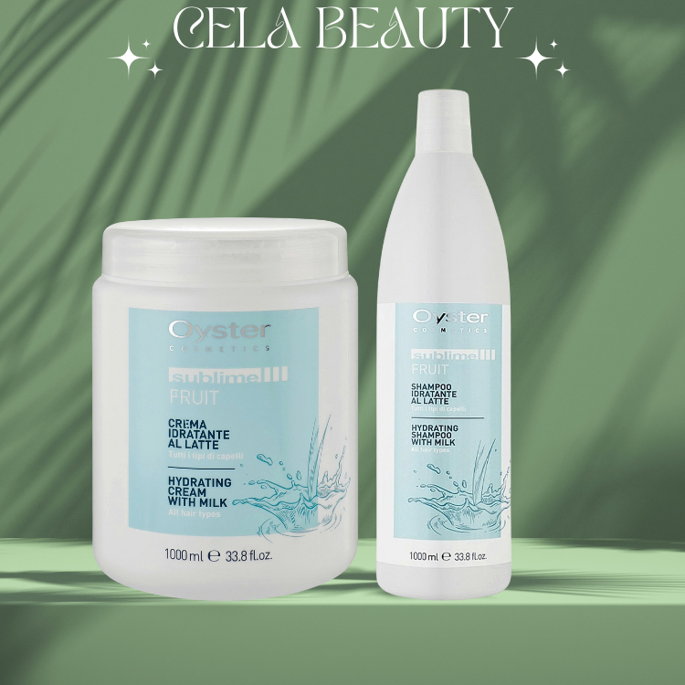 Combo dầu gội, dầu ủ tóc dưỡng ẩm sữa Oyster Hydrating With Milk 1000ML