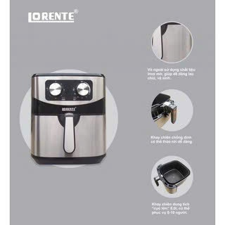 Nồi Chiên Không Dầu Lorente LT-1619 8 Lít | Dung Tích Lớn, Công Suất Mạnh 1800W, Chiên Nướng Giòn Ng