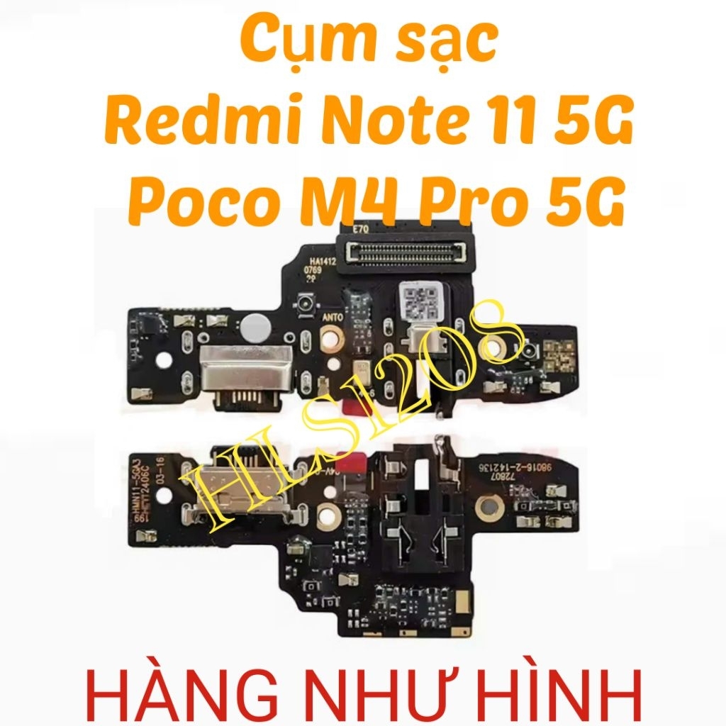 Cụm Chân Sạc Xiaomi Redmi Note 11 -5G / Redmi Note 11S 5g / Cụm bo mạch sạc redmi note 11 5g / redmi