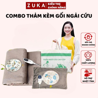 [New] Combo Thảm Và Gối Ngải Cứu Cao Cấp Chính Hãng,Đệm Sưởi Ngải Cứu Đông Y (GỐI THẢO DƯỢC)