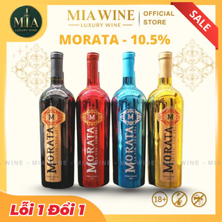   Chính Hãng  - Rượu Vang Đỏ Ngọt Ý Morata Semi Wine - 750ml  10,5%  MiaWine 