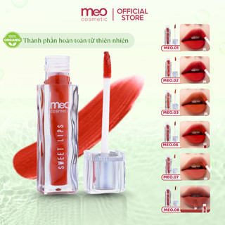  Son kem lì thuần chay MeO Sweet Lips không chì chất son mịn độ bám màu lâu đem lại hiệu ứng căng bóng 5G 