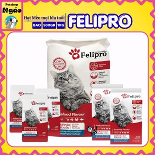 [Bao 8kg] Thức ăn hạt mèo mọi lứa tuổi Felipro Hải sản / Felipro Cá ngừ __ Felipro  __