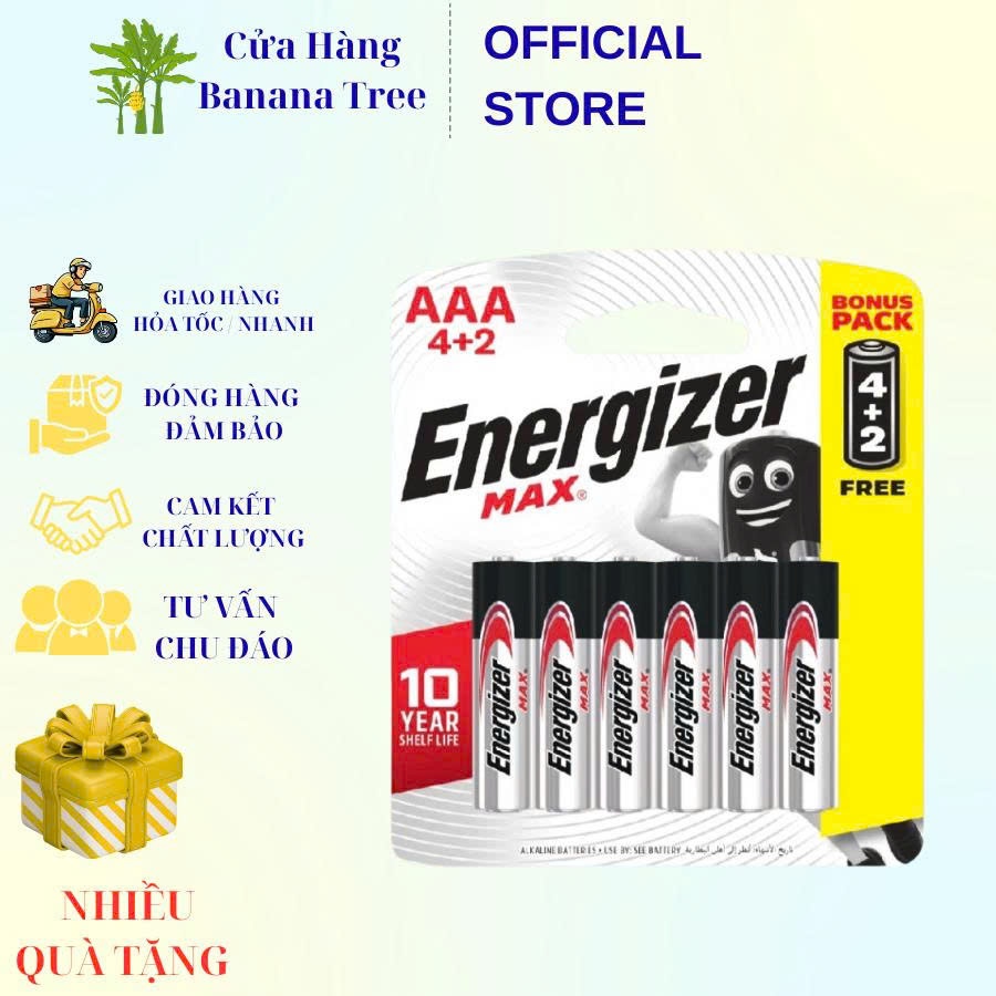 Pin Energizer Max AAA E92 BP4+2
