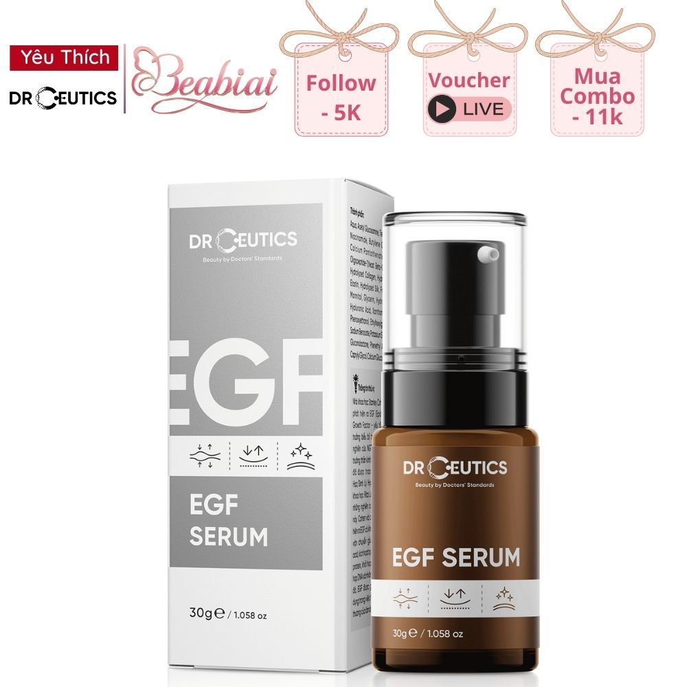 Serum EGF DrCeutics tinh chất phục hồi sau xâm lấn và trẻ hóa da 30ml