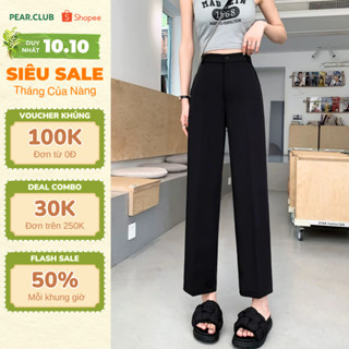 [TOP BÁN CHẠY] Quần tây ống đứng PEAR.CLUB V2, quần vải đi học đi làm học sinh ống suông thẳng cạp cao tôn dáng