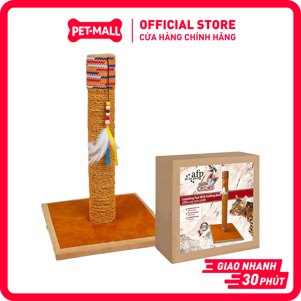 Trụ cào móng cho mèo AFP Dream Catcher Catori Scratching Post Size 39x39x58cm Petmall