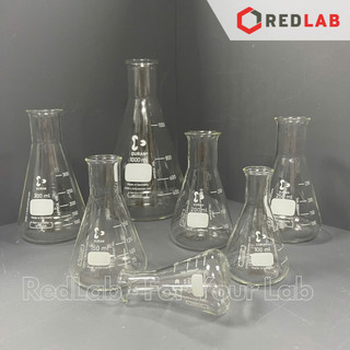  Bình tam giác cổ hẹp DURAN Class A 50 100 150 200 250 300 500 800 1000 ml Narrow neck Erlenmeyer có VAT 