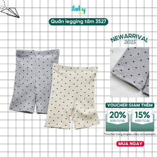 Quần legging bé gái ILABY quần legging chất liệu thun tăm co giãn tốt [3527]