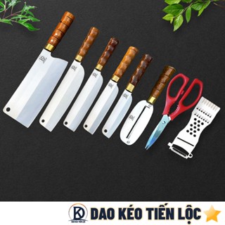 Bộ dao thép không gỉ cao cấp bộ dao nhà bếp chuyên nghiệp việt nhật - Dao kéo Tiến Lộc