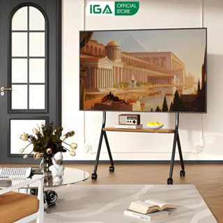  Kệ Giá Treo Tivi Kệ Treo Tường khung sắt bánh xe di động decor phòng khách thương hiệu IGA- GM189V2 