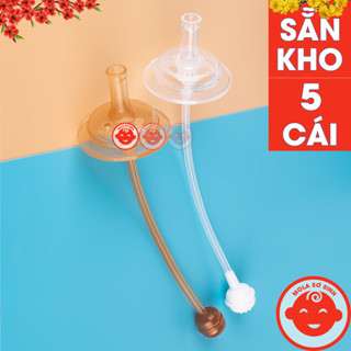  Combo 3 5 ống Hút Kèm Van Chống Sặc Thay Thế Cho Bình Cổ Rộng Hẹp 