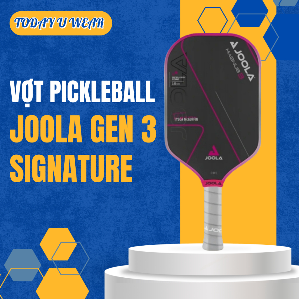 Vợt Pickleball JOOLA Gen 3 Signature 16mm – Công Nghệ Charged Carbon, Reactive Honeycomb