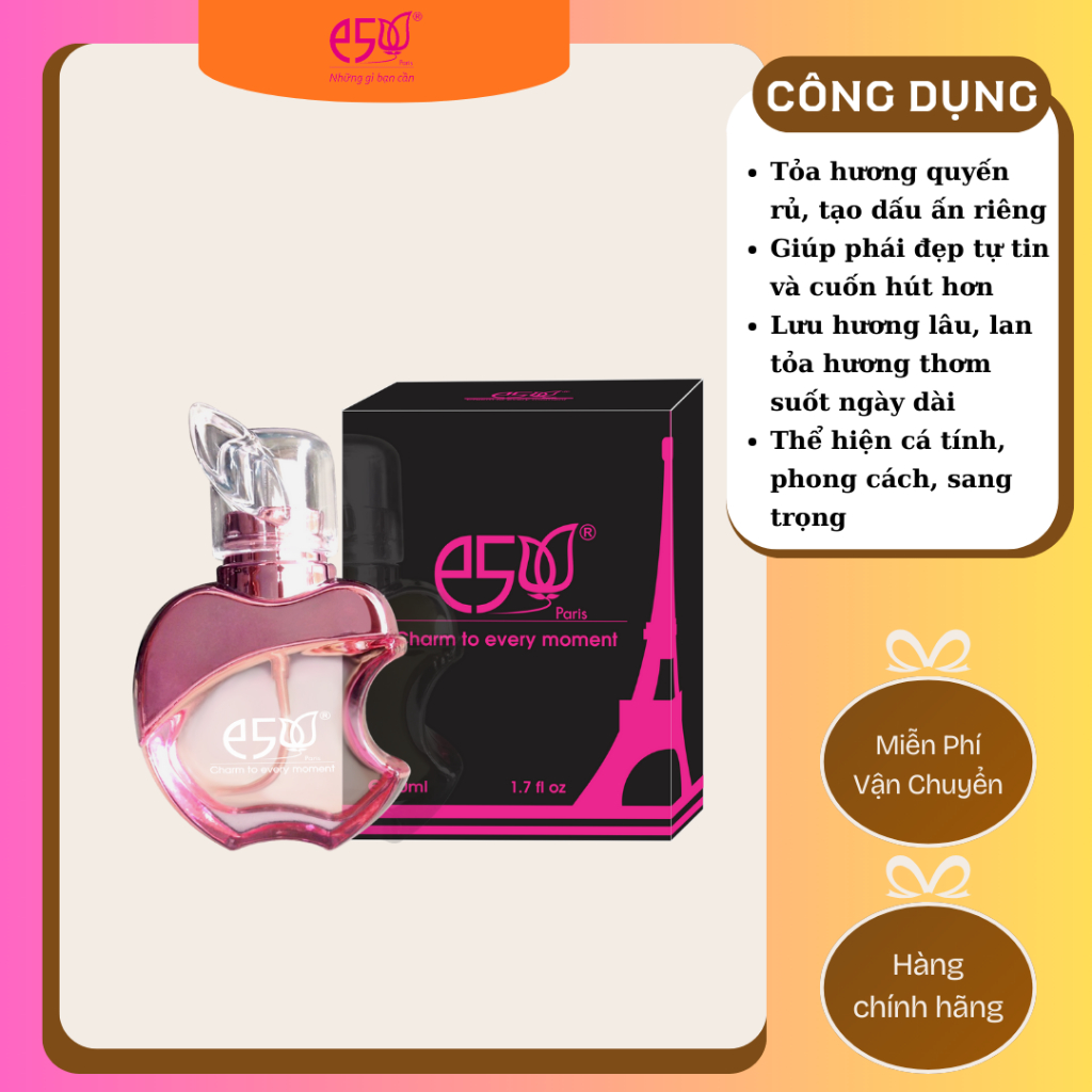 Nước Hoa E5 Màu Hồng (50ml) nữ
