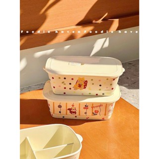 Hộp Cơm Văn Phòng Chất Liệu Gốm Sứ Họa Tiết Dễ Thương