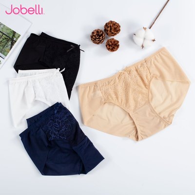 Combo 3 Quần lót nữ JOBELLI chất liệu thun lạnh phối ren, không đường viền mông, bản lưng cao ôm nhẹ bụng 1289