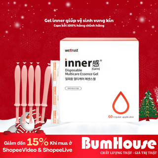   HỘP 60 ỐNG  Inner Gel Dưỡng Vùng Kín WETTRUST INNERGARM Disposable Multicare Essence Gel 1,7g x60 ống 