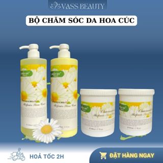  Kem Massage Da Mặt Tẩy Da Chết Sữa Rửa Mặt Nước Hoa Hồng Hoa Cúc - VASS BEAUTY&SPA 