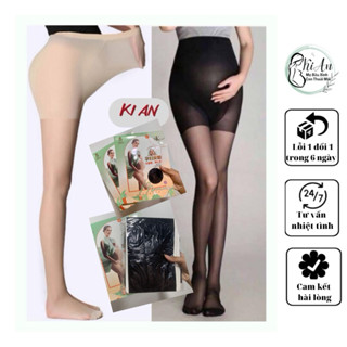 Quần tất bầu mỏng đông xuân Ki An có chun chỉnh💕Quần tât mỏng cho bà bầu cao cấp k phải hàng rẻ💕quần tất bà bầu freesize