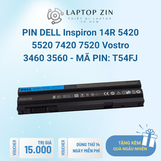  Pin laptop DELL T54FJ Pin DELL Inspiron 14R 5420 5520 7420 7520 Vostro 3460 3560 Latitude E5430 E5420 GREENCELL 