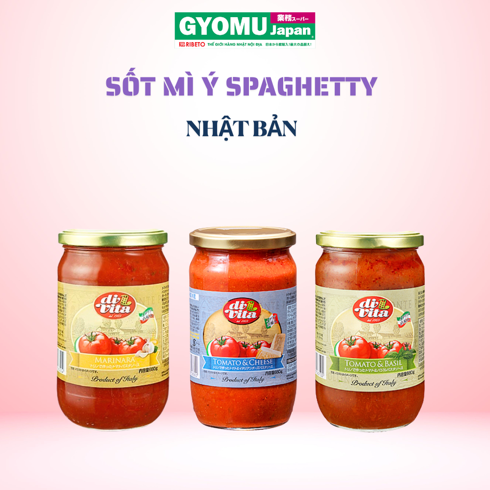 Sốt mì ý spaghetti vị cà chua và húng quế, cà chua và phô mai , Sốt mì Arrabbiata vị cay Nhật Bản