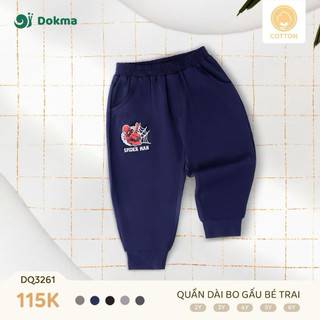 DOKMA - Quần dài cotton cho bé trai 2-6y