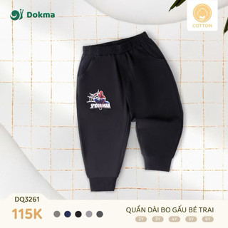 DOKMA - Quần dài cotton cho bé trai 2-6y