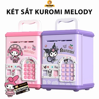 Đồ Chơi Két Sắt Mini Hình Kuromi / My Melody Cho Bé Có Mật Khẩu Và Thẻ Quẹt - Két Tiết Kiệm Trẻ Em Có Nhạc Và Đèn