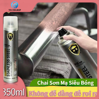  Sơn Bạc Mạ Crom VOLTIS Sơn Xịt Mạ Chrome Sáng Bóng 350ml Chai Sơn Mạ Siêu Bóng làm mới ô tô xe máy 
