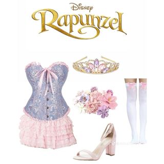 CORSET STORY- BST công chúa disney rapunzel công chúa tóc mây cosplay halloween 2025 có sẵn hỏa tốc 