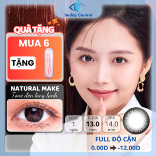 (1 chiếc lẻ) Lens SEED 1 ngày màu Natural Make full dãy độ từ 0 đến -12 độ - Buddy Central