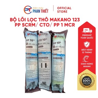  Bộ lõi lọc thô Makano 123 PP-CTO-PP  Mẫu mới  Dùng chung cho máy lọc nước Daikiosan Makano- Hàng chính hãng 