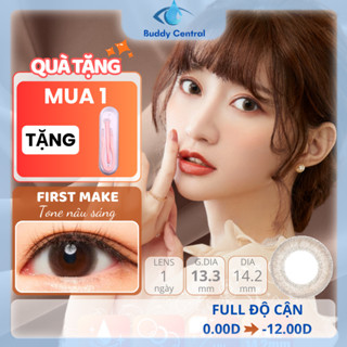 (Hộp 10 chiếc) Lens SEED 1 ngày màu First Make full dãy độ từ 0 đến -12 độ - Buddy Central