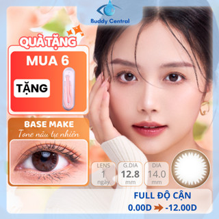 (1 chiếc lẻ) Lens SEED 1 ngày màu Base Make full dãy độ từ 0 đến -12 độ - Buddy Central