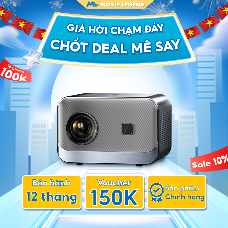 [ HOT 2025 ] Máy Chiếu Mini S7 Pro - Máy Chiếu Movie Legend - Hỗ Trợ Full HD, Hệ Điều Hành Android
