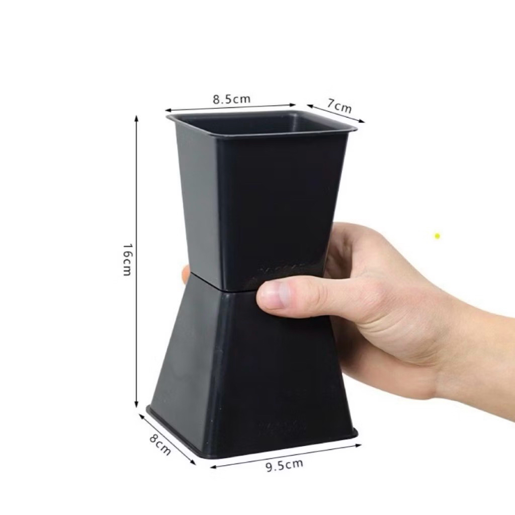 Combo 5 cốt nhựa vuông đen [ size mini ]