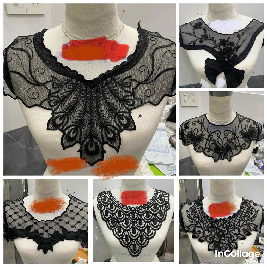 CỔ  ÁO VOAN REN CÁC LOẠI NHIỀU MẪU ĐẸP ( SHOP ĐÍ ĐƠN TỪ 50k )