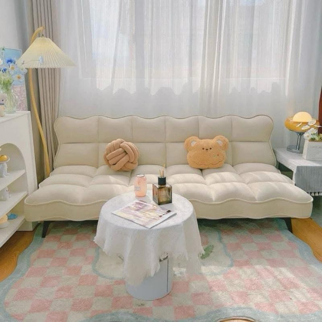 Ghế Sofa Lượn Sóng, Sofa Hàn Quốc, Sofa Bật Thành Giường Mẫu Mới Hiện Đại , Sang Trọng, Decor Phòng 