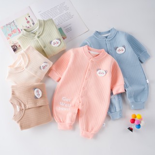 Body liền thân trần bông, bodysuit dài tay cotton cho bé trai và bé gái sơ sinh từ 3-15kg, hàng đẹp xuất Hàn