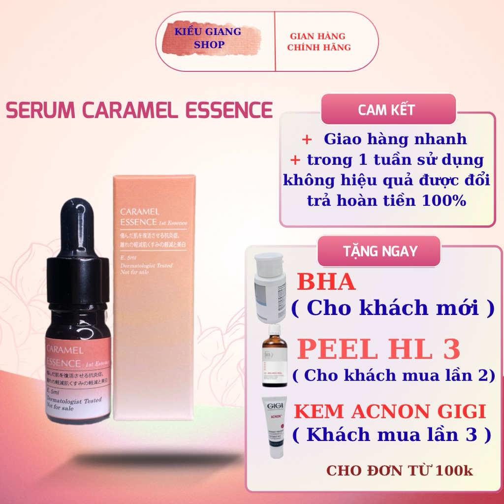 serum Caramel Essence(1 tuần k hiệu quả hoàn tiền)