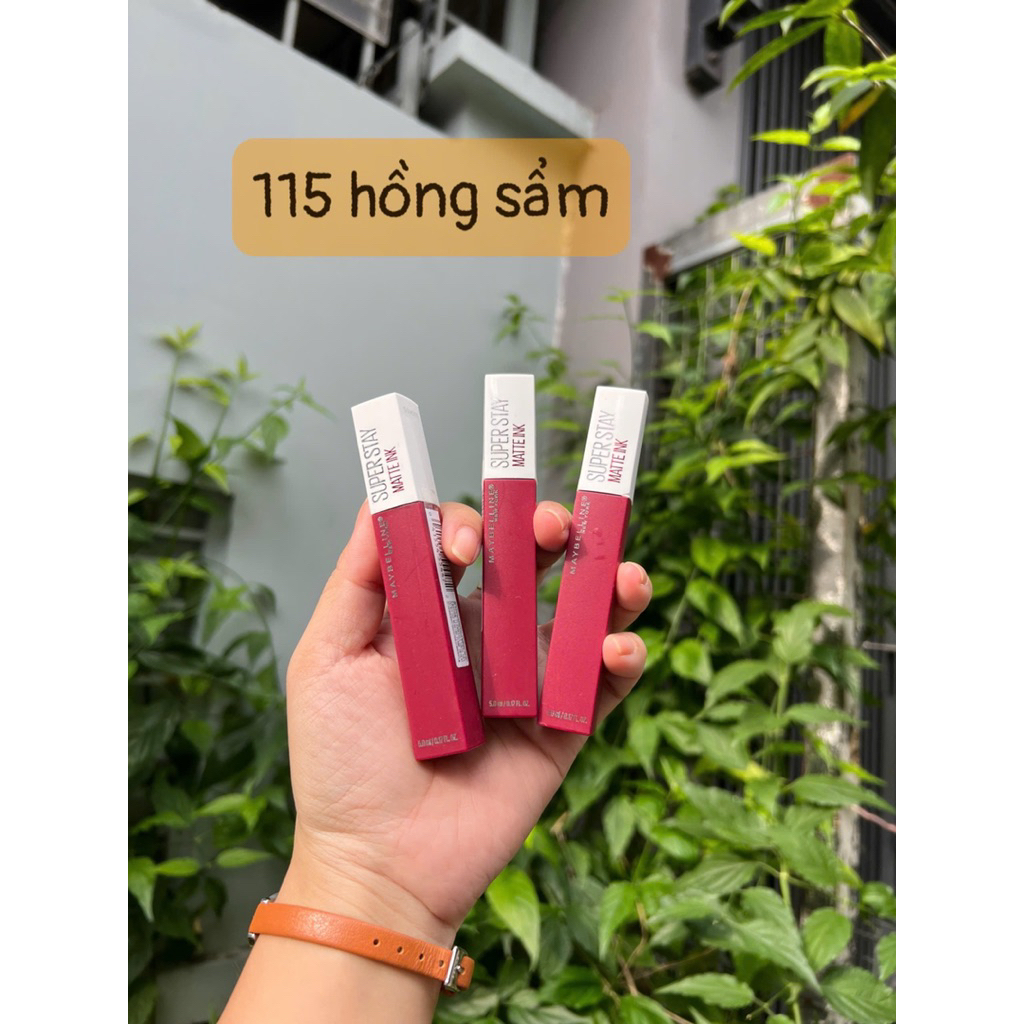 [ Mỹ] Son Kem Lì Maybelline Super Stay Matte Ink Super 115 Founder 5ml