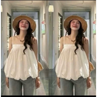   KÈM BUỘC TÓC NGẪU NHIÊN  ÁO BÍ 2 DÂY DÁNG RỘNG DỄ THƯƠNG đi chơi đi cf sống ảo du lịch....Nữ 