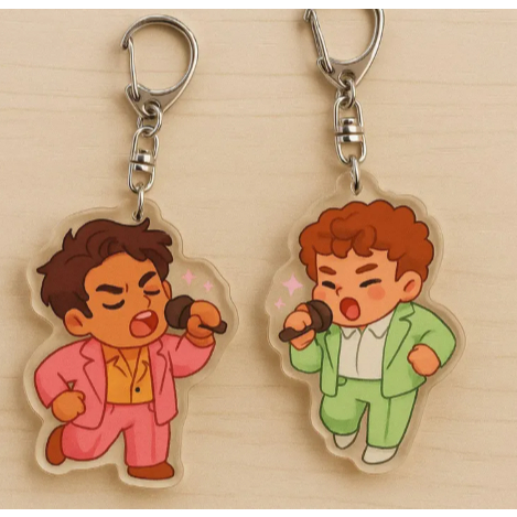 Bachelor Party Buck and Eddie Keychains