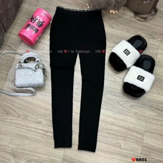  Quần legging nỉ chữ cạp hộp hồng hàng QC 