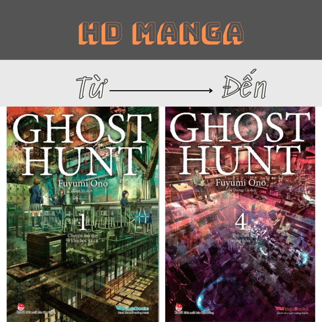 Sách - Ghost Hunt - Lẻ các tập 1 2 3 4 5 6 7 - WingsBooks - NXB Kim Đồng