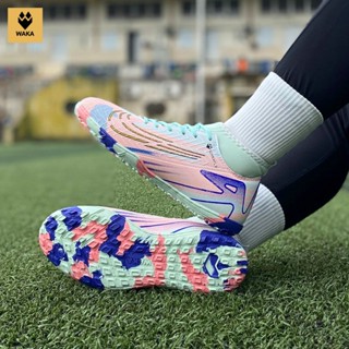 Giày đá bóng cổ cao Wakafly đế cao su_Giày bóng đá cổ cao Wakafly đế eva sân nhân tạo (may full đế)